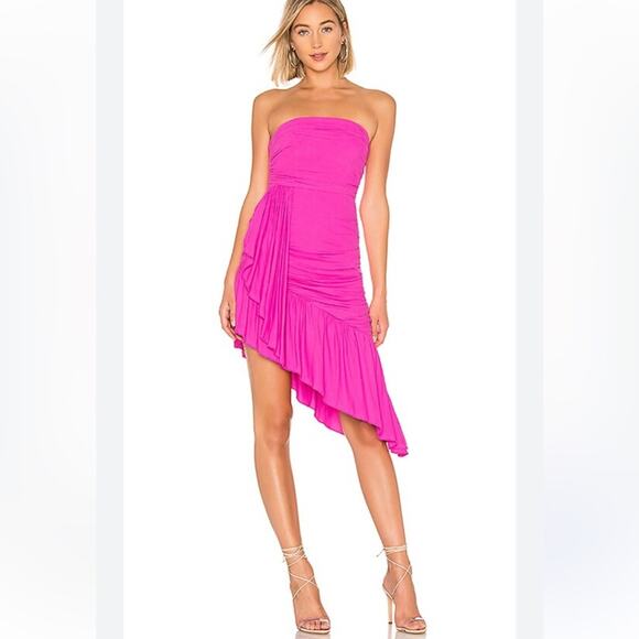 New Revolve NBD $179 Jacqueline Dress Magenta Small NWT - Picture 9 of 12